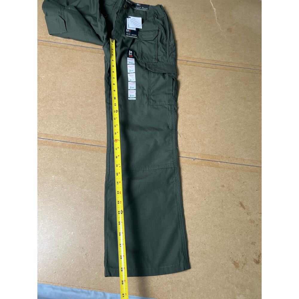 5.11 Tactical Women Regular Cargo Pants Tundra Green Ripstop Utility Size 2 - Picture 4 of 8